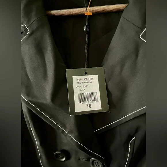 NANETTE LAPORE-NEW Double Breasted Trench Dress with belt